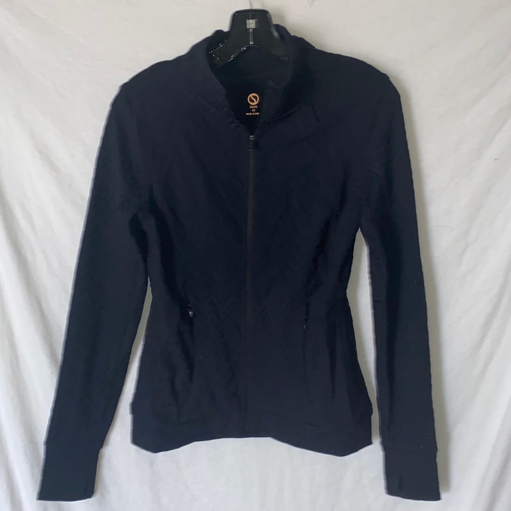 Shape Athletic Fitted Jacket Midnight Black